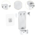 thumbnail image 6 of TOOYFUL Wall Mounted Hair Curler Holder Hair Accessories Storage Shelf No Drill Stick Stand, Straightener Dryer Holder for Flat Irons white, 6 of 7