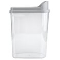 thumbnail image 3 of 2.5L Récipient de Stockage de Grain Alimentaire Étanche Distributeur de Céréales Transparent Gris, 3 of 14