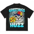 thumbnail image 1 of Where The Huzz At Funny Cat Meme Humor Sarcastic T-Shirt Crewneck Classic, 1 of 6