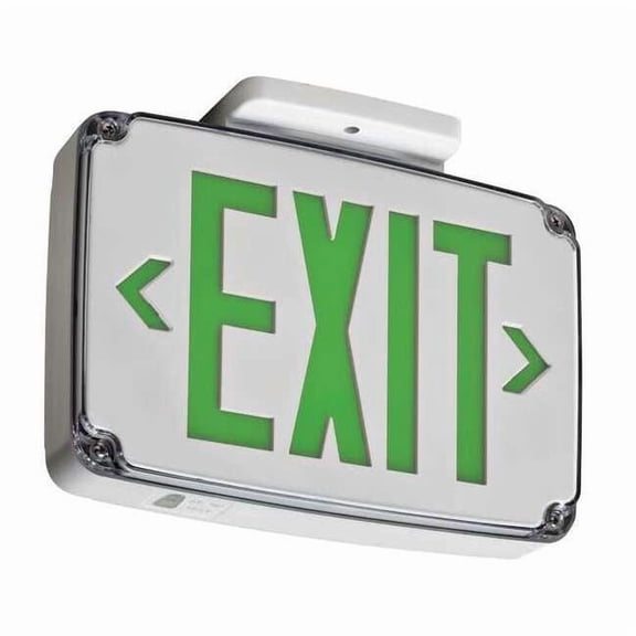 Lithonia Lighting Ext Sgn,Thrmplst,Wht,12 1/2in,3.7W WLTE W 1 G