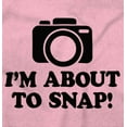 thumbnail image 2 of Im About Snap Funny Photography Pun Crewneck T Shirts Boy Girl Teen Brisco Brands X, 2 of 6