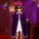 thumbnail image 5 of corona de rey, accesorios de disfraz para una fiesta de cumpleaños o cosplay. Niños Morado, 5 of 9