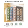 thumbnail image 3 of Hanging Bra Organizer with Pockets, Hanging Sock Organizer, Dual Sided Hanging Closet Underwear Storage Holder for Lingerie, Panty Tie (20 Pockets, Gray), 3 of 7