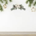 thumbnail image 3 of Poinsettia And Pinecone Swag, 3 of 3