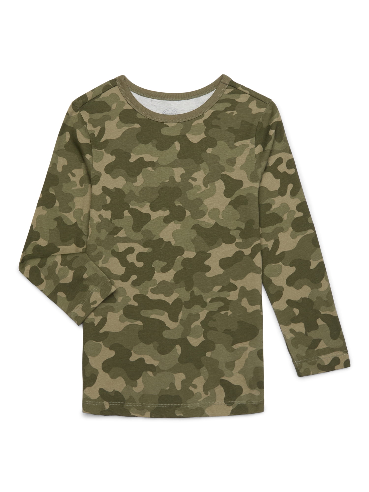 Wonder Nation Boys Long Sleeve Kid Tough T-Shirt, 3-Pack, Sizes 4-18 & Husky