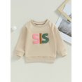 thumbnail image 2 of Bagilaanoe Toddler Baby Girl Boy Casual Sweatshirt Long Sleeve Letter Print Pullover 12M 18M 24M 3T 4T 5T Kids Fall Loose Tee Tops, 2 of 9