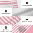 thumbnail image 6 of Pink Anchor Outdoor Rug for Patio/Deck/Porch, Non-Slip Large Area Rug 5 x 8 Ft, Modern Nautical White Geometric Stripes Indoor Outdoor Rugs Washable Area Rugs, Reversible Camping Rug Carpet Runner, 6 of 8