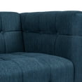 thumbnail image 4 of Noble House Penman Fabric Tufted 3 Seater Sofa, Navy Blue and Brown, 4 of 8