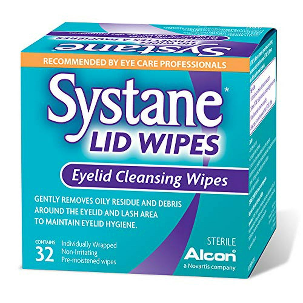 Systane Lid Wipes Eyelid Cleansing Wipes Sterile 32ct BOX IS BEAT