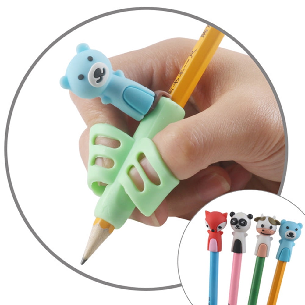 2/3 Finger Grip Portable Pencil Holder Sleeve Writing Learning Correction Tools 
