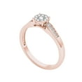 thumbnail image 2 of 1/4 Carat T.W. Diamond Cluster 10kt Rose Gold Engagement Ring, 2 of 5