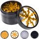 thumbnail image 1 of Trituradora de molinillo de polen 63 mm, juego de 4 piezas con raspador de polen, dorado oso de fresa Hogar, 1 of 3