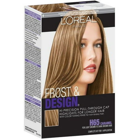 - L'Oreal Paris Frost & Design Hi-Precision Pull-Through Cap Highlights, Frost & Design Caramel H65 1.0 ea(pack of 1)