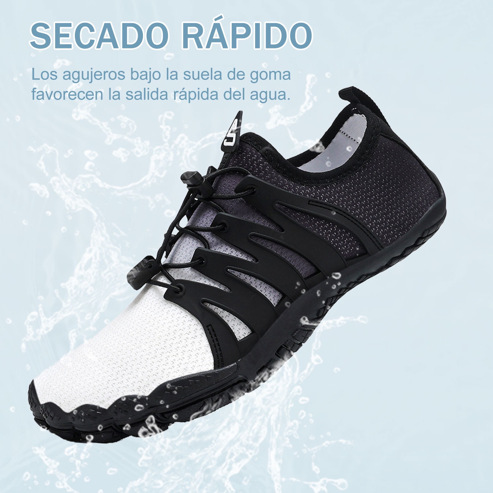 OUSIMEN Water Shoes Womens Mens Quick-Dry Non-Slip Soft Barefoot Swimming Shoes Aqua Sports Outdoor Beach Surfing Diving Hiking Yoga Shoes