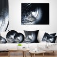 thumbnail image 4 of Designart 3D Abstract Art Black Spiral - Abstract Throw Pillow - 12x20, 4 of 5