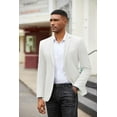 thumbnail image 3 of COOFANDY Mens Blazers and Sport Coats Regular Fit Blue Blazer Two Button Lightweight Suit Jacket, 3 of 10