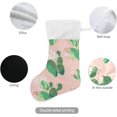 thumbnail image 3 of Coolnut 17.7 Inch Christmas Stockings, 2 PCS Cactus and Flower Presonalized Large Stocking Sock for Family Holiday Xmas Party Decorations, 3 of 7