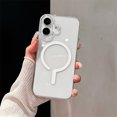 thumbnail image 1 of Étui Rigide Transparente pour iPhone 16 15 14 13 12 Pro Max Plus Charge Sans Fil Magnétique Transparente Ultra Mince Blanche pour iPhone 14 ProMax, 1 of 6