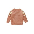 thumbnail image 3 of ITFABS Autumn Toddlers Knitted Cardigan, Long Sleeve Single-breasted Tops, 3 of 9