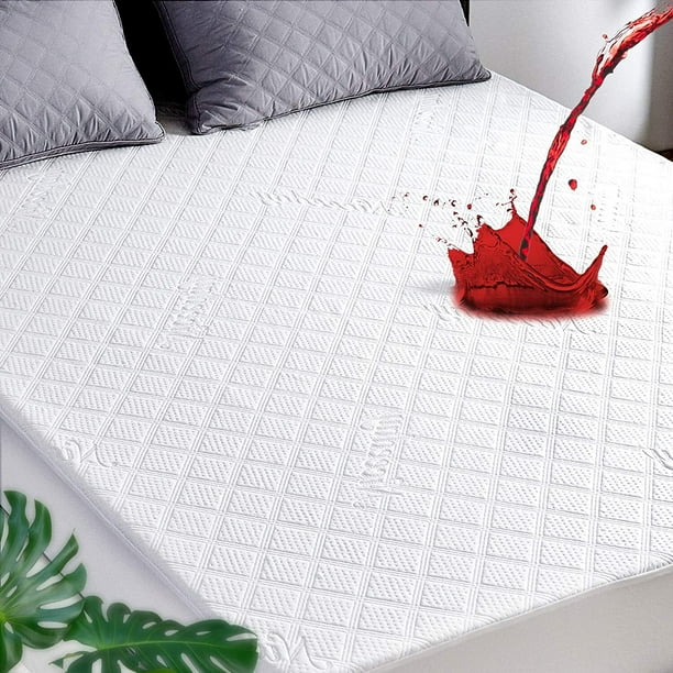 Niceeday Bamboo Cooling Waterproof Mattress Protector Queen Size with