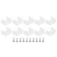 thumbnail image 1 of Unique Bargains LED Strip Light Clips, 100 Pack Mounting Bracket Fixing Clip Plastic Clamp for 14mm-17mm Light Cable Translucent, 1 of 6