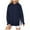 1-Navy, variant on Fiaer,Hoodies for Women with Side Zipper Plus Size Long Sleeve Hooded Sweatshirts Loose Fit Trendy Drawstring Solid Color Tops Sky Blue XL