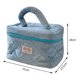 thumbnail image 2 of Bolsa de cosméticos de algodón de plumón de gran capacidad para mujer, bolsas de maquillaje para vacaciones (azul) Likrtyny Para Estrenar, 2 of 5