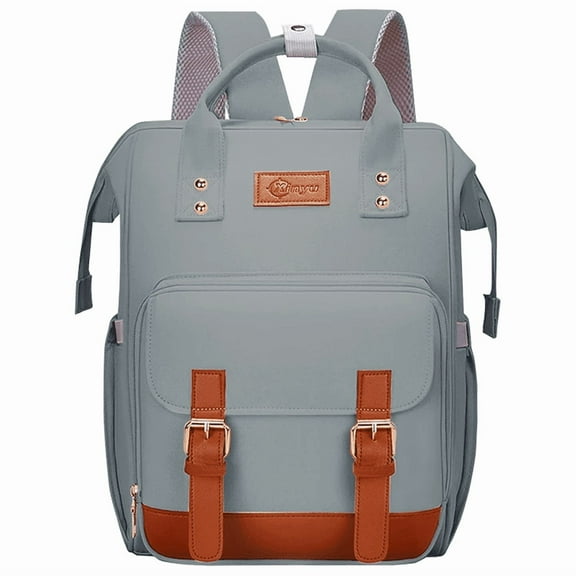 Stillithou Diaper Bag Backpack for Women, Large Capacity Baby Diaper Backpack with Wet Dry Pockets, Stroller Straps & Insulated Pockets - Travel Daily Use Shopping, Grey