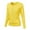 Yellow, variant on Sanbonepd Women's Round Neck Fall Cardigan Knitted Short Sweater Long Sleeve Jacket