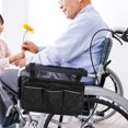 thumbnail image 2 of Miangastore 2 Pcs Sac Latéral pour Fauteuil Roulant avec Bandes Réfléchissantes : Pochette de Rangement Multi-Poches pour Accoudoirs de Fauteuils Roulants - Sac Latéral pour Déambulateur et Roulettoirs, 2 of 8