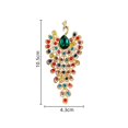 thumbnail image 5 of Xinyolin Women's Brooch - Retro Peacock Shape, Rhinestone Decor, Anti-slip Wear-resistant, Suit Coat Scarf Decor, 5 of 7
