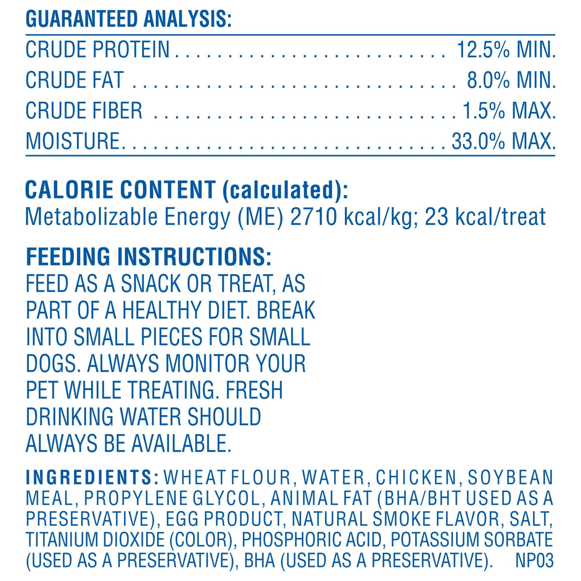 (4 pack) Canine Carry Outs Chicken Flavor Dog Treats, 4.5oz Bag
