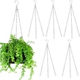 thumbnail image 3 of MYG Silver 3 Strand Replacement Garden Hanging Basket Spare Metal Chains Hanger, 3 of 10