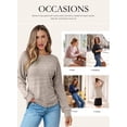 thumbnail image 5 of Eytino Womens Sweaters Long Sleeve Tee Shirts Casual Round Neck Batwing Basic Fall Tops, 5 of 12