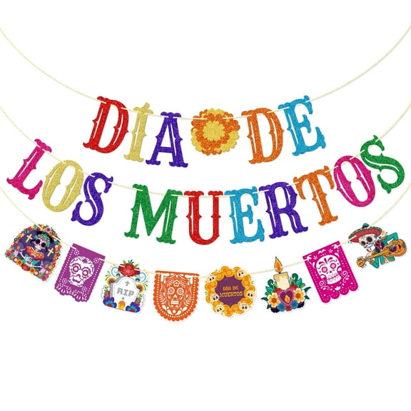 Dia De Los Muertos Banner, Day of The Dead Party Decor, Dia De Los Muertos Decorations, Day of The Dead Party Decorations, Pre-Assembled