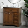 thumbnail image 2 of 32 inch single bathroom vanity in Teak, 2 of 16