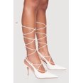 thumbnail image 2 of Women's Strappy Lace Up Pointed Toe Stiletto Heels, 2 of 3