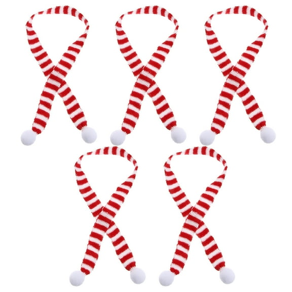 HOOWIFFY Soft Red Christmas Scarves Set of 5, Warm and Stylish Winter Accessories for Cold Weather