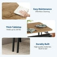 thumbnail image 4 of 5-Piece Dining Table Set with Wood Table & 4 PU Upholstered Chairs, Metal Frame Dinette, 4 of 7