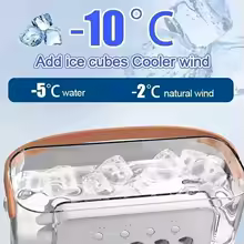 thumbnail image 2 of Nuevo ventilador 3 en 1, aire acondicionado, Mini enfriador de aire para el hogar, luz LED nocturna, humidificador portátil, ventilador de ajuste de aire, ventilador para oficina y hogar, 2 of 4