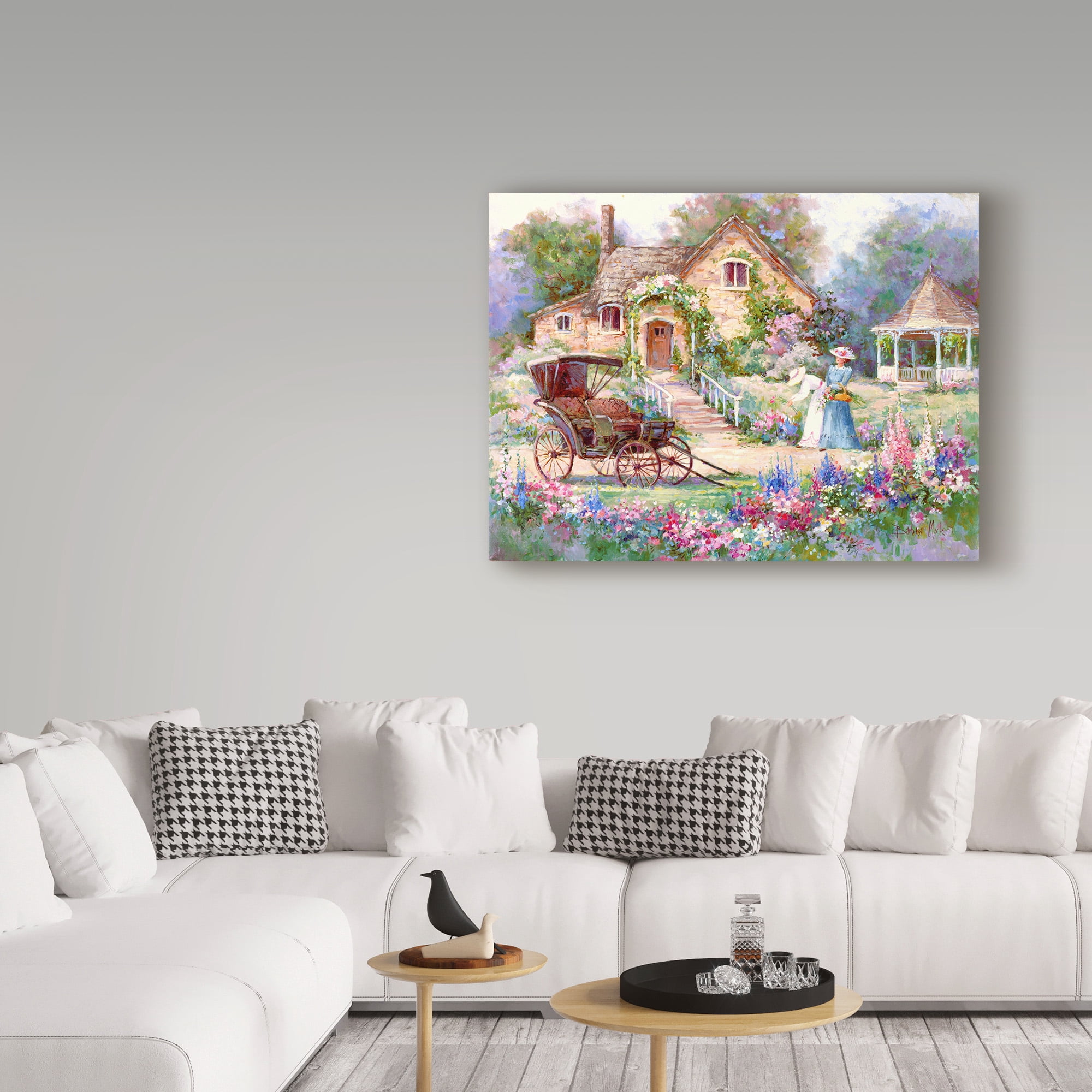 Trademark Fine Art 'Cottage Afternoon' Canvas Art by Barbara Mock