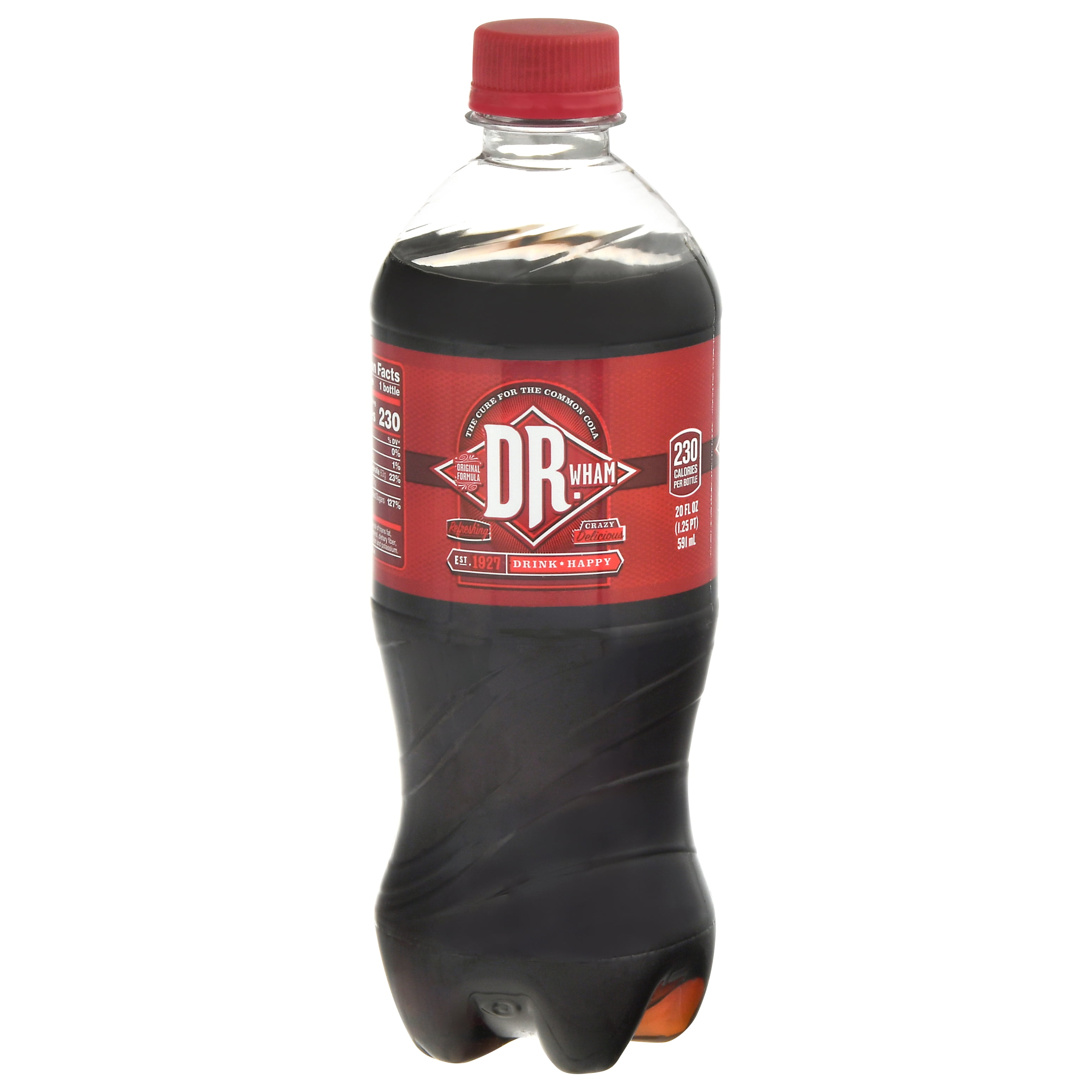 Buffalo Rock Dr. Wham Cola Soda Pop, 20 fl oz Bottle