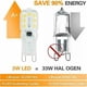 thumbnail image 2 of 10 st 3W G9 LED-lampor, motsvarande 33W halogenlampor, 6000K dagsljusvitt, 800LM, flimmerfri, icke-dimbar, G9 energibesparande lampor, 360 stråle, 2 of 5