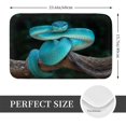 thumbnail image 2 of Vsdgher Blue White-Lipped Pit Viper Flannel Anti-Slip Floor Mat Comfort Mat Outdoor Rug, Indoor Outdoor Rugs for Home, Office, Laundry 16''x24''in, 2 of 7