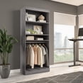 thumbnail image 6 of Bestar Pur 36W Closet Organizer in Bark Gray - Engineered Wood, 6 of 7