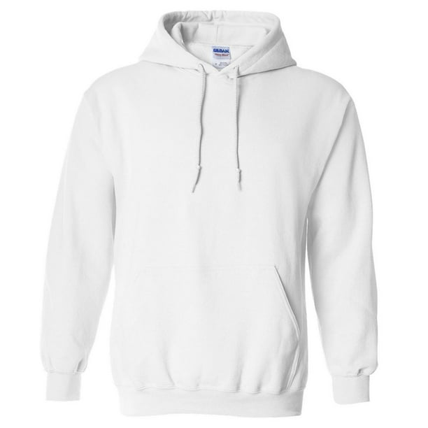 Gildan - 18500 Adult Hooded Sweatshirt -White-Large - Walmart.com ...
