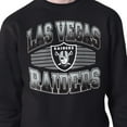thumbnail image 3 of Men's Starter Black Las Vegas Raiders Team Grit Graphic Fleece Pullover Sweatshirt, 3 of 3