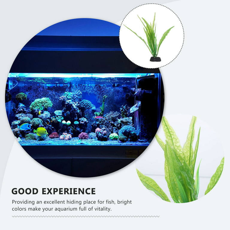 12Pcs Artificial Aquarium Plants Plastic Seaweed Water Plants Plastic Fish  Tank Plant