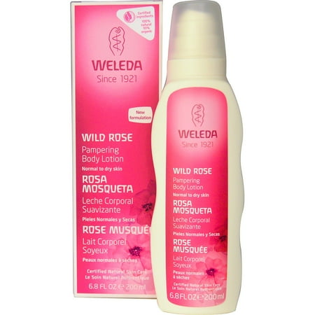 Weleda Pampering Body Lotion, Wild Rose, 6.8 Fluid Ounce