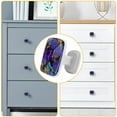 thumbnail image 4 of 4 Pieces Set Drawer Pulls Handle Square Wardrobe Cabinet Knobs with Stainless Steel Screws Furniture Kitchen Decor, 4 of 5